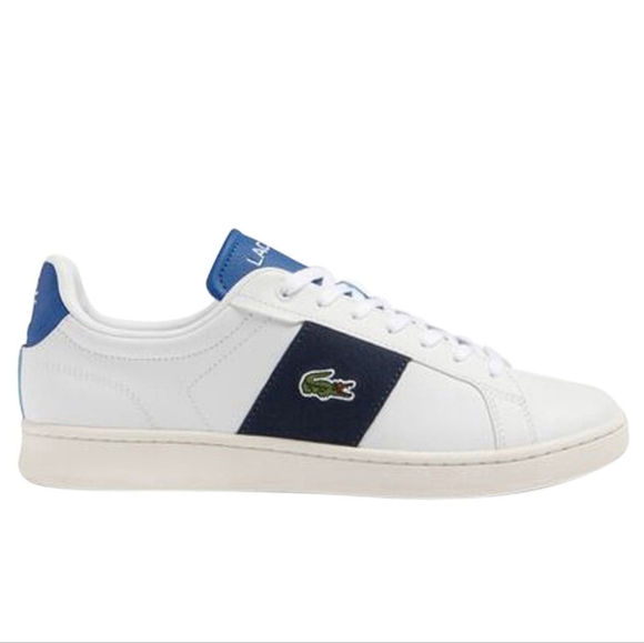 Mens Lacoste Sneakers Carnaby Pro Size CGR Bar Leather 13 NEW Blue